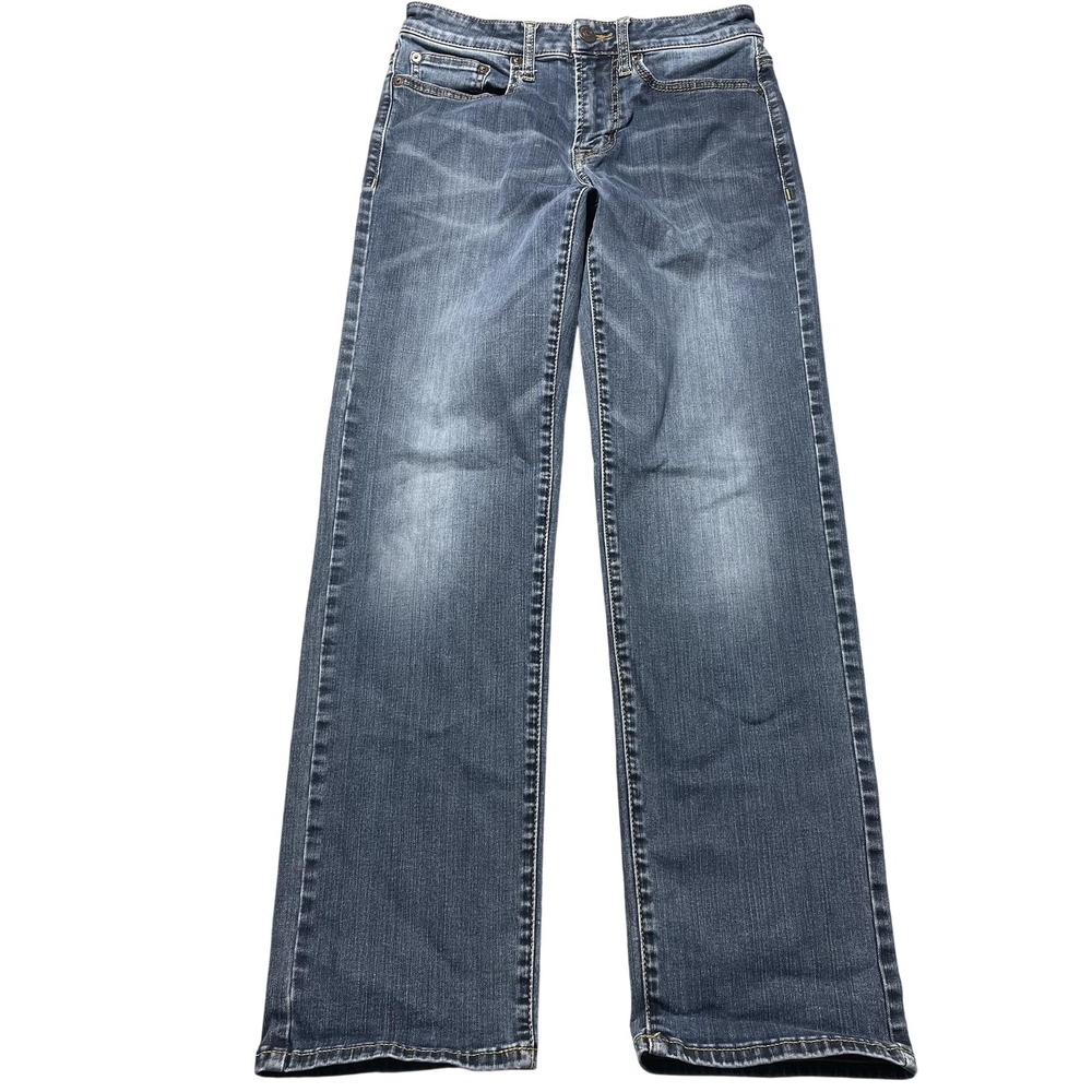 American Eagle Jeans Mens 26x30 Blue Relaxed Straight Extreme Flex Stretch Denim